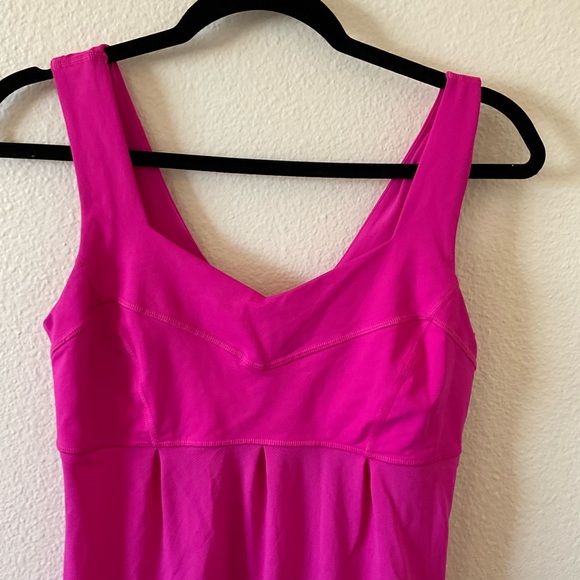 Lululemon Run Empire Waist Pink Drawstring Tank Size 6 - Picture 2 of 7